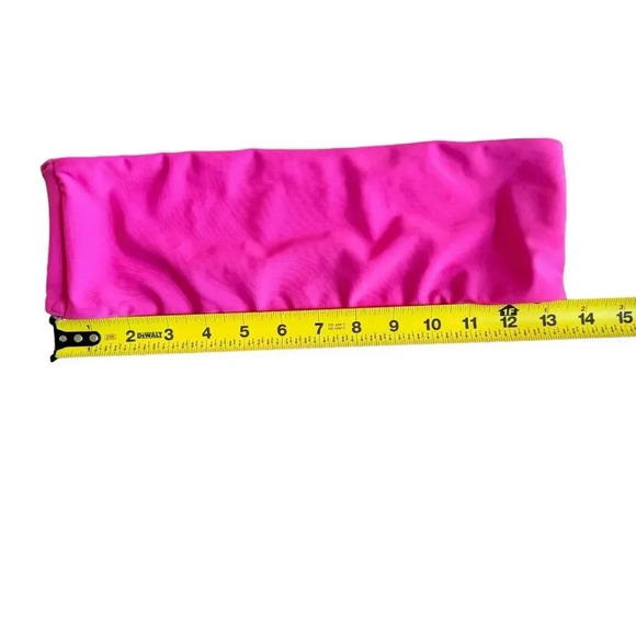 Charlie Holiday Barbie Pink Bandeau Swim Bikini Top 6 NWOT Morgan Barbiecore - Picture 4 of 7